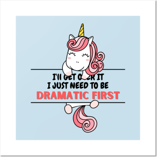 unicorn cute quotes Posters and Art